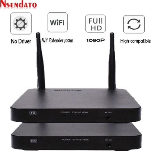 200M Multi Wireless HD Extender 5GHz HD Wifi Audio Video Sender Transmitter multi Receiver Adapter With IR Support HDCP1.4 HDTV