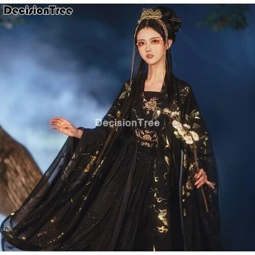 2021 woman stage dance dress chinese traditional costumes tang suit performance hanfu ancient daily party dance costume