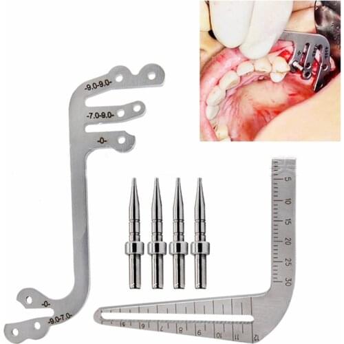 5Set/Lot Dental SS Implant Locating Guide/Board L+S+4Pcs Pins