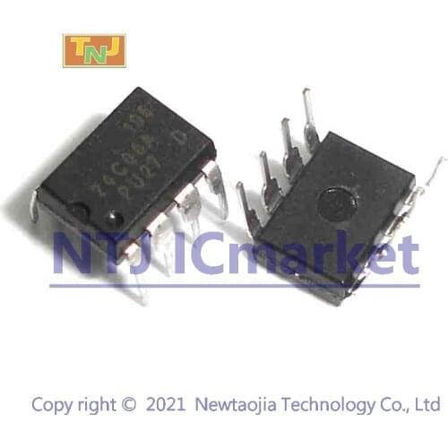 50 PCS AT24C08A-10PU-2.7 DIP-8 AT24C08 24C08A PU27 24C08 2-Wire Serial EEPROM