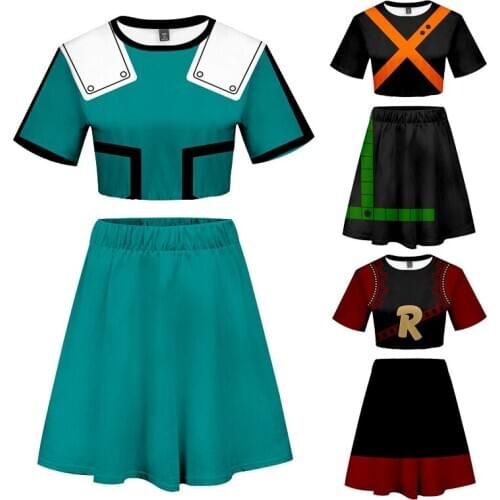 Anime Boku No My Hero Academia Cosplay Costumes Midoriya Todoroki Shoto Bakugou Katsuki OCHACO URARAKA All Might Dress