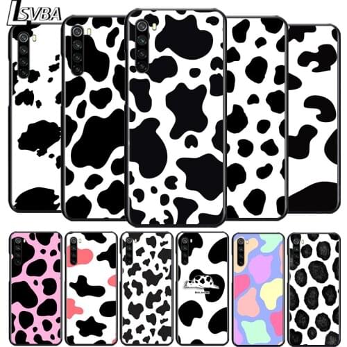 White Black Pink Cow for OPPO Reno 2 Z 2Z 2F 3 4 4Z 4F 4SE 5 Pro 4G 5G ACE 10X ZOOM F7 A5 A9 2020 Soft Black Phone Case