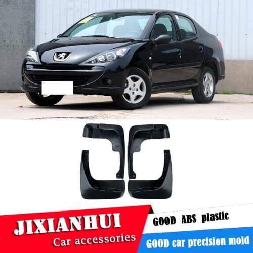 For Peugeot 207 2009-2013 Mudflaps Splash Guards Front With the color and rear Mud Flap Mudguards Fender Modified special