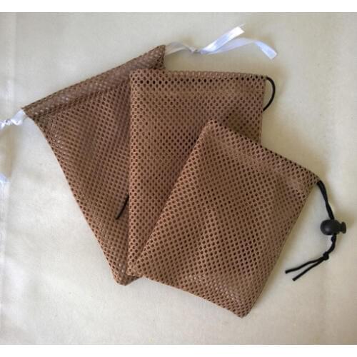 CBRL100pcs/lot drawstring mesh bag mesh laundry bag mesh gift bag pouch custom logo for gift shaver phone jewelry