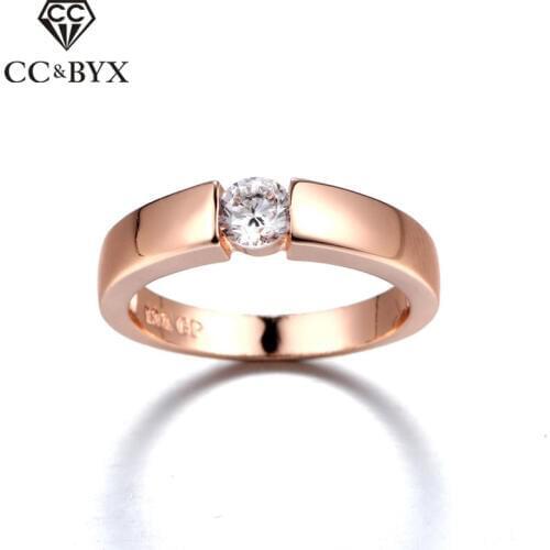 CC Trendy Jewelry Rings For Women Classic Simple Cincin Wanita Design Bridal Wedding Engagement Ring Accessories Anillos CC1087