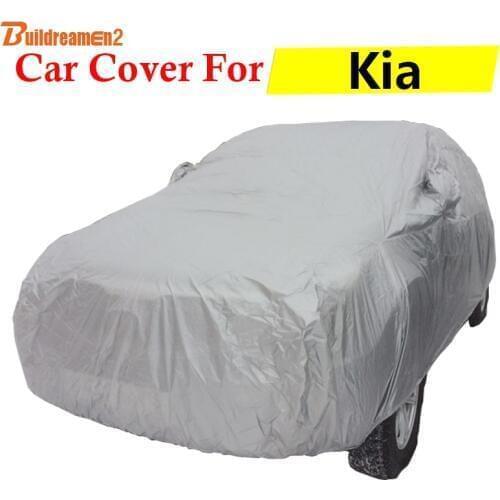 Buildreamen2 Car Cover Outdoor Sun Shade Snow Rain Scratch Resistant Anti-UV Auto Cover For Kia K3 K3S K4 Opirus Cadenza Carens