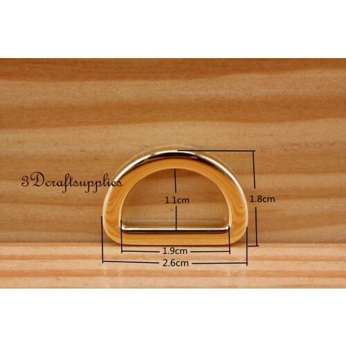 D ring d-rings purse ring alloying golden 19 mm 3/4 inch 14pcs CK40