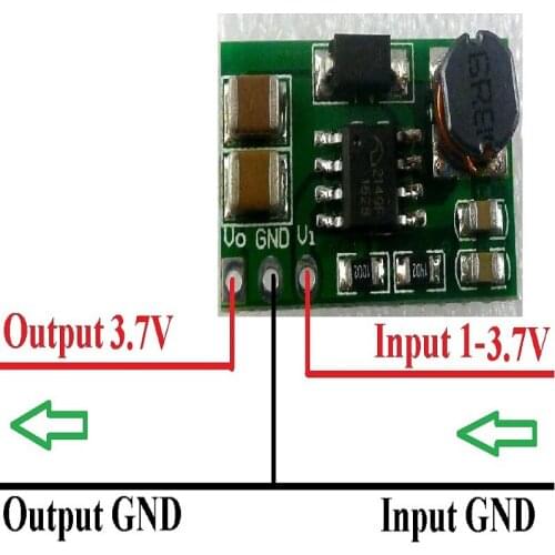 DD0606SA_3V7 " Input 1-3.7V Output 3.7V " DC-DC Converter Step up Boost Module for 18650 battery Toy Diy