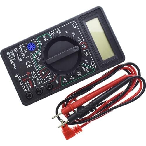 DT-830B Digital Voltmeter Ohmmeter Ammeter Multimeter Handheld Tester DT830B AC DC 750/1000V Amp Volt Ohm home tester
