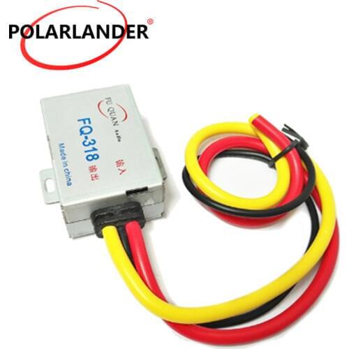 GPS Head Unit DC 12V Aluminum Shell Power Cable Car Audio Filter For Stereo DVD Amplifier Noise Suppressor Reducer