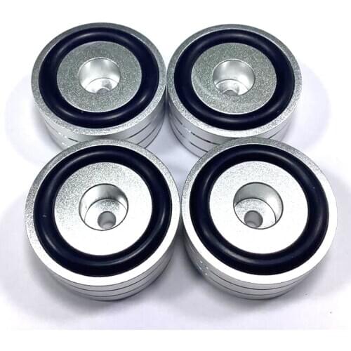 HIFI 40X22MM Aluminum Speaker Box Spikes Stand Feet Pad Amplifier DAC Decoder Audio Computer Rubber Buffer Floor Foot