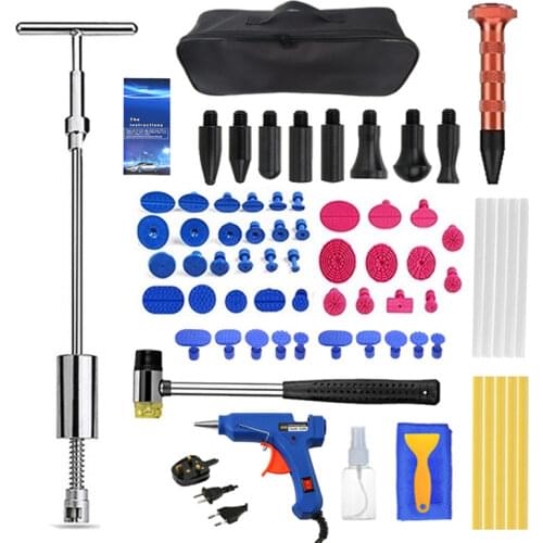 New Car Body Paintless Dent Repair Tools Dent Repair Kit Car Dent Puller with Glue Puller Tabs Removal Kits for Vehicle Car Auto