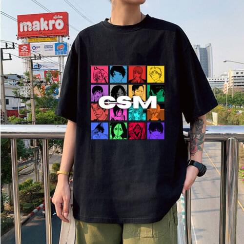 Classic Tee Chainsaw Man High Quality Couple T-shirts Graphic Comfortabled Tees Oversize Unisex Daily Summer Hot Sale Streetwear