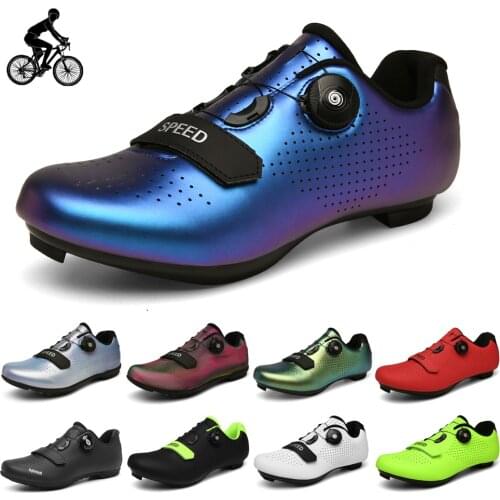Cycling shoes road bike Rubber Hard bottom mtb spd cleat Bicycle flat shoes Women Cycling Sneakers men sneakers bike shoes
