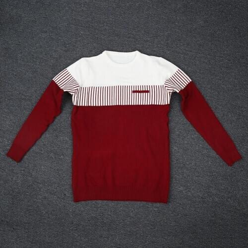 Fashion Men Knit Pullover Coat Long Sleeve Sweater Mens Casual Shirt Sweater