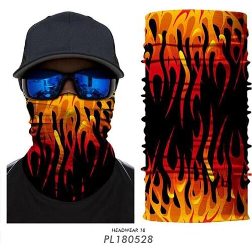Motorcycle Face Mask Shield Seamless Bandana Tubular Scarf Neck Gaiter Windproof Balaclava Bicycle Half Mask Skull Braga Cuello