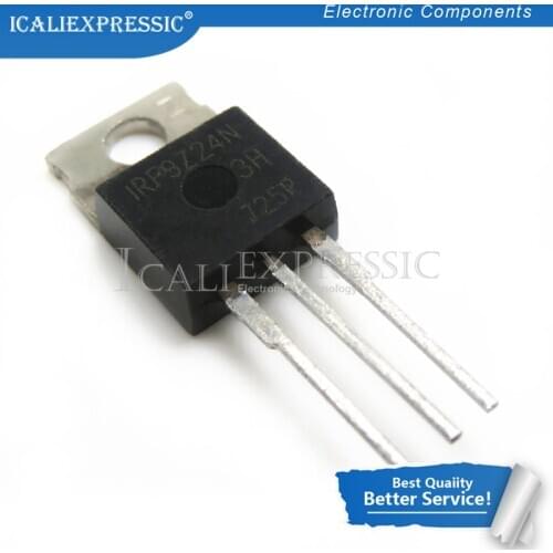 10PCS NEW IRF9Z24NPBF IRF9Z24N TO-220 MOSFET P 55V/12A In Stock