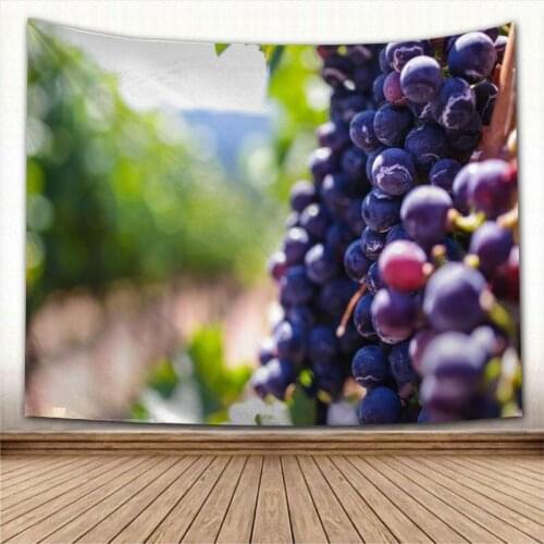 New Grape Fruit Wall Hanging Tapestry Home Party Decorative Tapestries Photo Background Cloth Table Cloth Wall Tapestry