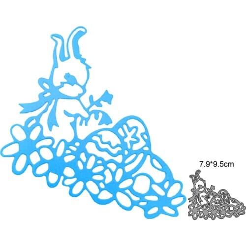 Easter Bunny Metal Cutting Dies Stencil Scrapbooking DIY Album Stamp Paper Card Embossing Decor Craft New Dies for 2021