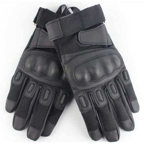 Tactical Fingerless Gloves Military Army Paintball SWAT Bicycle Leather Protection Rubber Knuckle Driving Full Finger Gloves Me