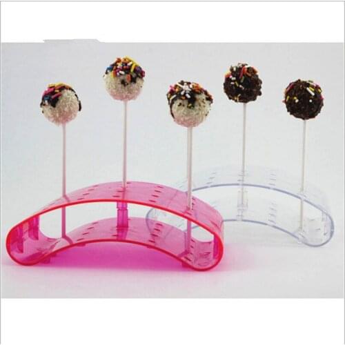 20 Holes Cake Stand Pop Lollipop Stands Cake Display Stand Holder Lollipop U Shaped Display DIY Bakeware Cake Kitchen Gadgets
