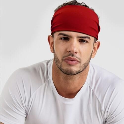 1pcs Unisex Yoga Sweat Absorbent Sport Sweat Headband Non-slip Elastic Stretch Hair Band Turban For Running Cycling Gym Sports