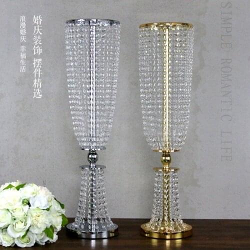 80cm(H) wedding centerpiece wedding table flower stand crystal pillar