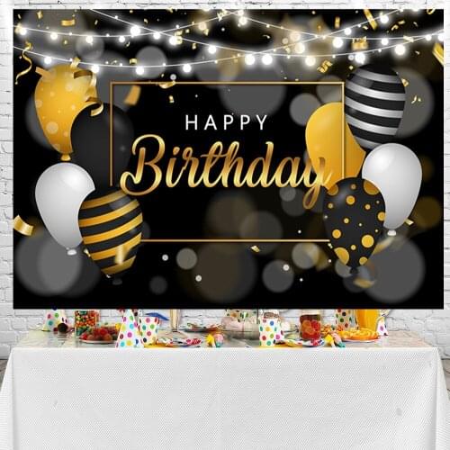 Sensfun Happy Birthday Balloons Party Photography Backdrop Happy Birthday Photo Party Background Vinyl Booth Props Photocall