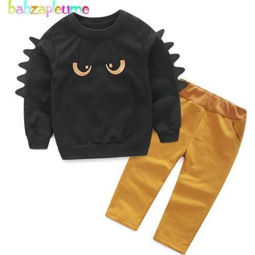 2PCS/0-5Years/Spring Autumn Children Clothing Set Cartoon Casual T-shirt+Pants Baby Boys Outfit Toddler Suit Kids Clothes BC1011