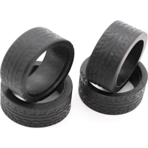 4Pcs Rubber Tyre Tires Wheel for Wltoys K969 K989 P929 Iw04M Awd Iw02 Mini-Z Mini-D Mini-Q 1/28 RC Drift Racing Car