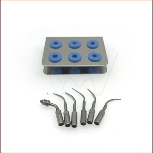 6 Dental Ultrasonic Scaler Scaling Perio Endo Tips Kit For SATELEC NSK DTE