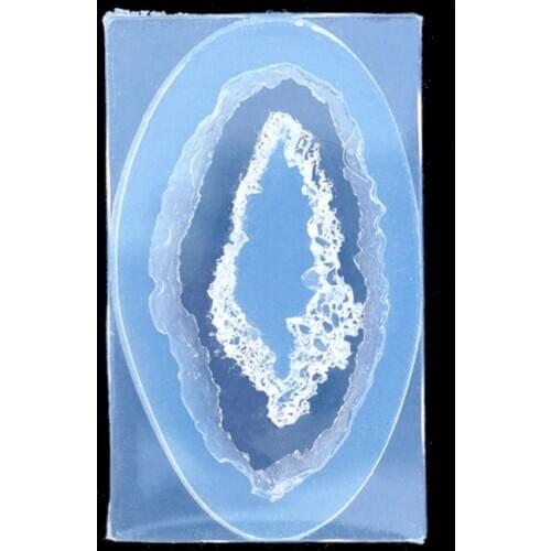 Crystal Quartz Rock Cluster Geode Druzy Gem Pendant Silicone Mold Resin Jewelry R9JE