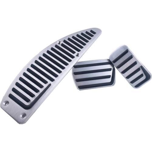 Aluminium Non Slip Foot Rest Fuel Gas Brake Pedal Cover For Volvo V40 S40 C30 AT
