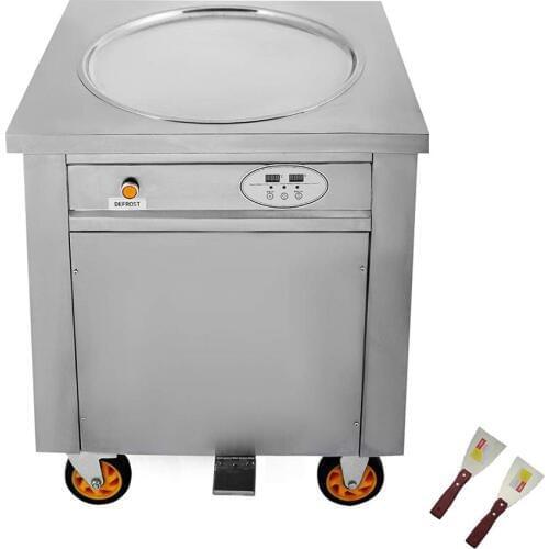 Moracle Yogurt Ice Cream Maker 1800W Fried Ice Cream Machine for Yogurt with 1 Pot 50 cm Fried Ice Cream Machine (20-22L / H)