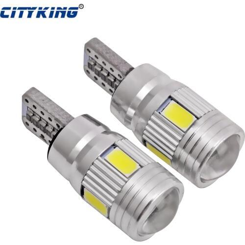 2pcs Car led t10 6LED SIGNAL BULB t10 6SMD LED 5630 5730 LENS FREE ERROR,Auto LED BULB lamp W5W T10 canbus interior light
