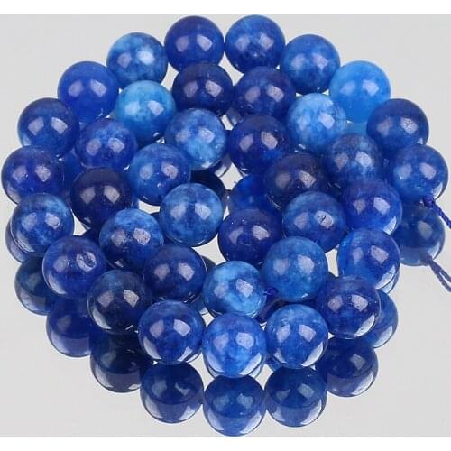 Blue Kyanite Stone Round Beads For Jewelry Making Bracelet Necklace Loose Spacer DIY Accessories Beads Strand 15" 6/8/10mm