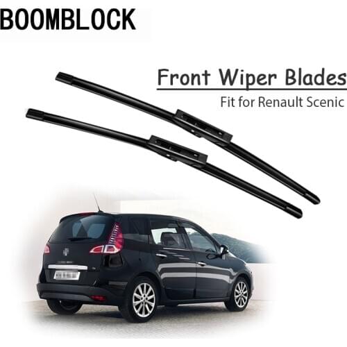 BOOMBLOCK 2pcs Car Accessories Windscreen Rubber Original Wiper Blades Arm Kit For Renault Scenic MK2 MK3 MK4 2016 2015-2002