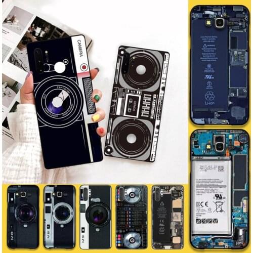 Camera Battery Calculator Phone Case For Samsung Galaxy Note20 ultra 7 8 9 10 Plus lite M51 M21 M30S