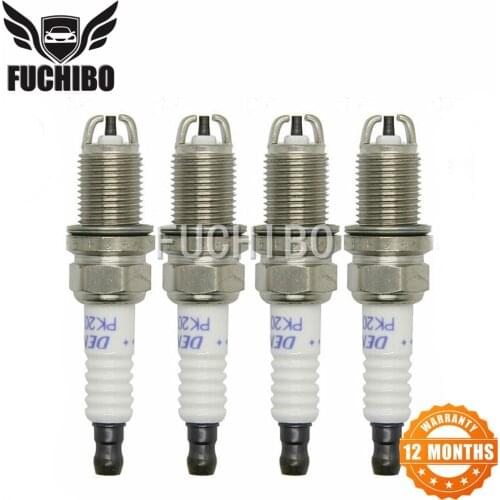 FUCHIBO 4PCS Spark Plug For 2011 2012 AUDI A6 A8 S5 S6 1996-2005 TOYOTA AVALON CAMRY RAV4 SIENNA SOLARA/LEXUS ES300/PORSCHE 911