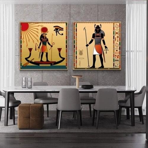 Ancient Egypt Scarab Egypt God Pictures Painting Posters and Prints Canvas Painting for Home Living Room Home Decoration Cuadro