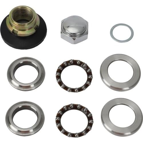 Pack -9 Steering Bearing Fork Stem Dust Seal Assembly Triple Tree Nut For HONDA ATC 70cc 110cc 185cc 200cc ATC70 ATC110 ATC185