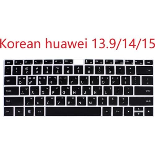 Korean Silicone Keyboard cover Skin for HUAWEI Honor MagicBook D X Pro D14 D 14 15 15.6 16 2021 MateBook 13 Laptop X Pro 13.9