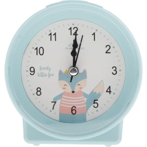 Cute Mute No-noise Kids Bedside Clock Student Alarm Clocks Kitchen Ornament