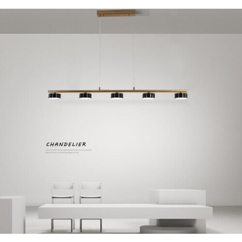 Marble Simple LED Chandelier Dining Living Room Bar Modern Nordic Long Hanging Light Coffee Shop Restaurant Bedroom Pendant Lamp