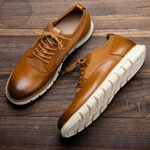Man casual shoes sneakers leather mens summer shoes fashion comfortable 2021 WOOTTEN brand Mens sneakers #AL521