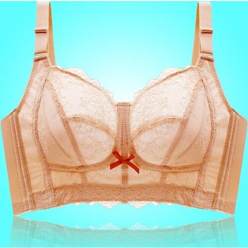 New Thin No Sponge Wireless Breathable Bralette Lady Lingerie Intimates Full Cup Plus Size 110DE Bras for Women Underwear