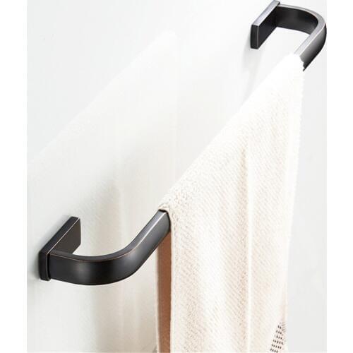 Leyden Single Towel Bar Oil Rubbed Bronze Finish Solid Brass Towel Holder Hanger For Bathroom Accessories Single Towel Bar