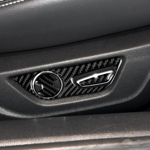 It Is Suitable For Ford Mustang The Carbon Fiber Interior Accessories Seat Adjustment Button Decoration Paste Mustang(2015-2020)
