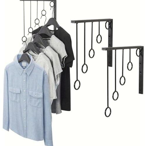 High Quality Clothes Storage Rack Display Stand Wardrobe Storage Household Space-saving Storage Multifunctional Storage Hook