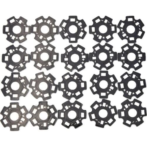 20pcs/lot 1W 3W 5W Heat Sink LED Aluminum Base Plate PCB Board Substrate 20mm Star Kit DIY Cooling Heat sink Wholesale